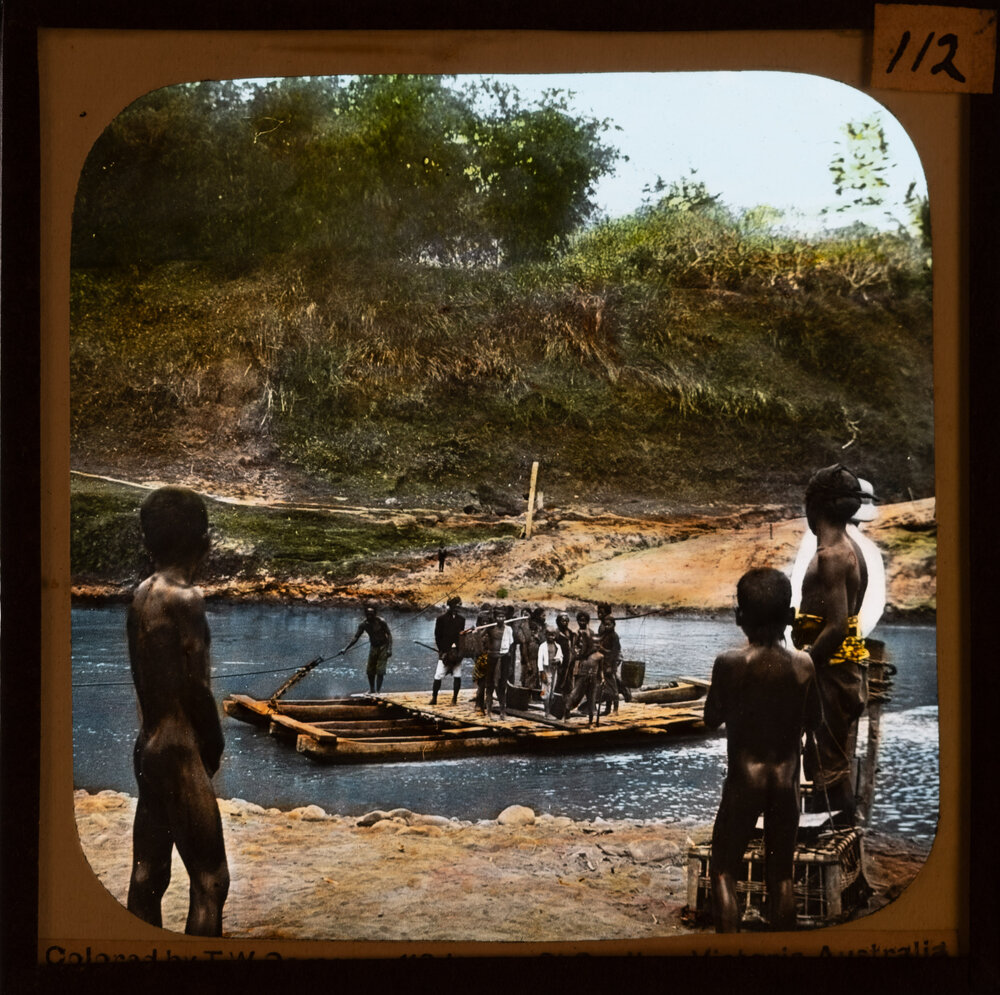 People on raft  