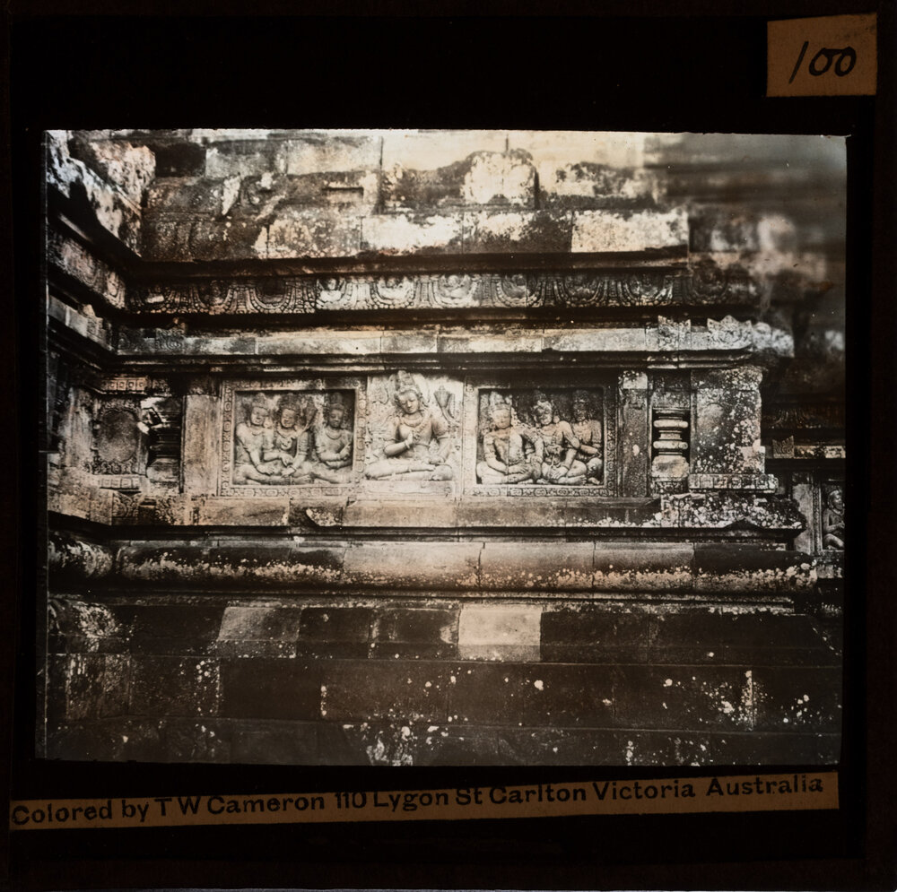 Stone mural at Sewu temple