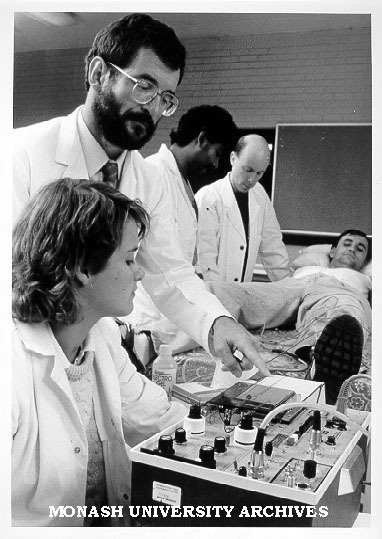 Dr Roger King instructing postgraduate students