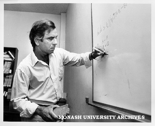 Dr Harry Perlman working on Quantum theory