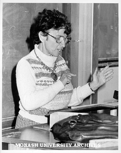 Visiting social theorist Professor Agnes Heller