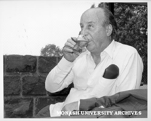 Max Teichmann, department of Politics, at his farewell party