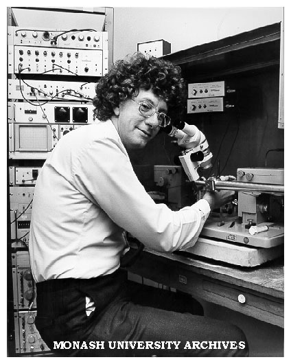 Physiologist Dr Grahame Taylor, researching neural mechanisms involved in Hirschsprung's disease