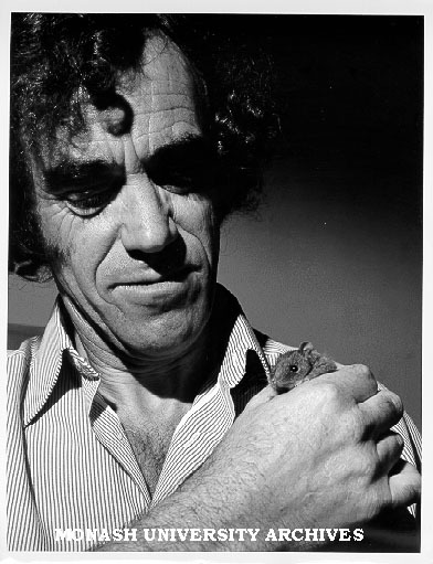 Endocrinologist Dr Ian McDonald with antechinus stuartii