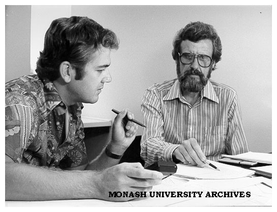 Dr Brian Chapman (left) with co-researcher Professor Edward Johnson from department of Physiology at Duke University