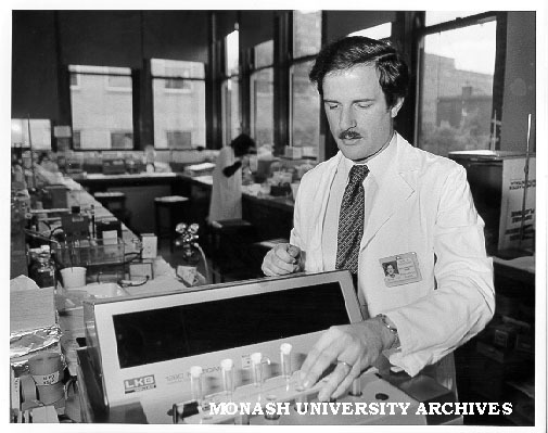 Dr David Copolov of Psychological Medicine using radioimmunoassay techniques