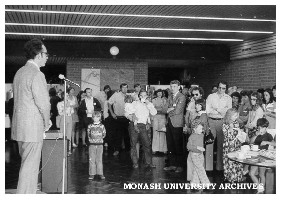 Pro-Vice-Chancellor Professor John Swan speaking to part-time students and families at special Orientation Day
