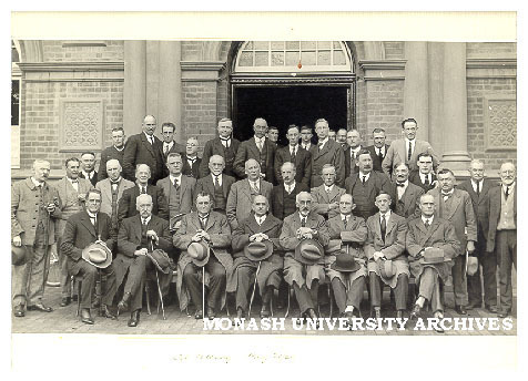 Group outside Albury Town Hall