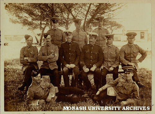 Group of uniformed men