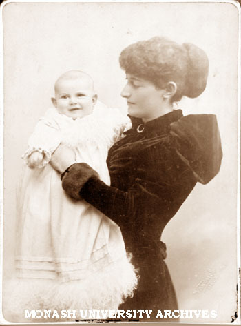 Victoria Monash with daughter Bertha, 25 May 1893