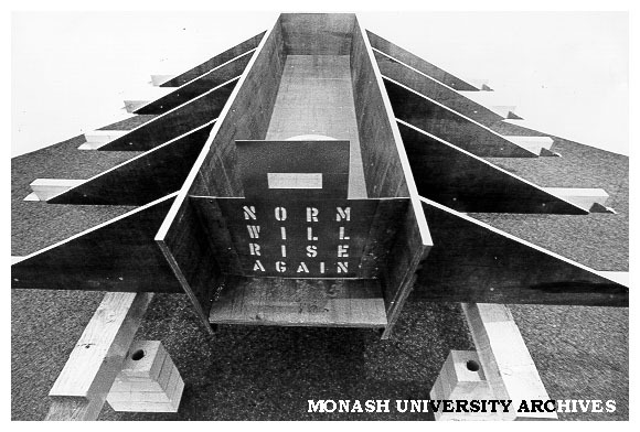 Howard Raggatt's 'Resurrection City II' on display at 'New Classicism?' exhibition