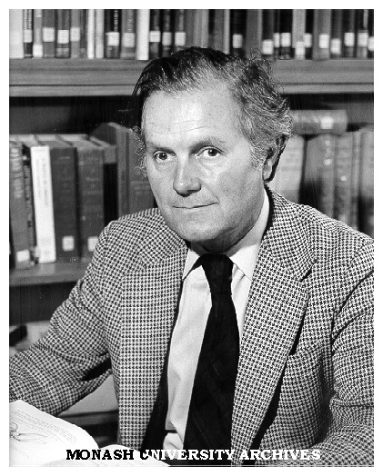 Visiting zoologist Dr Alec Panchen from Newcastle University in UK