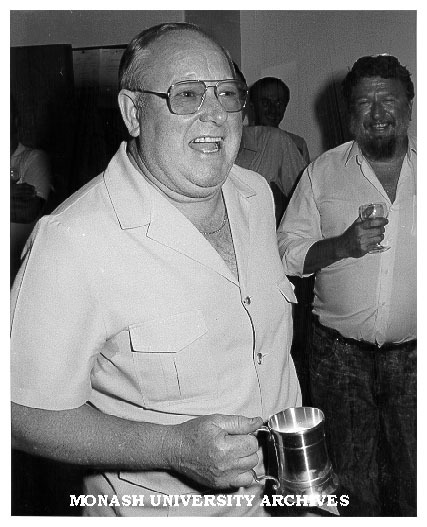 Laboratory manager Jim Guthrie at retirement function