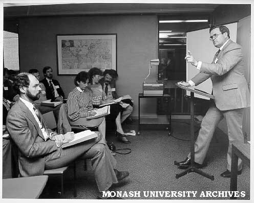 Mr Jack McDonell, director of Centre for Continuing Education, speaking at seminar