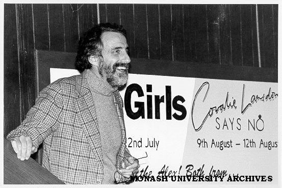 Carillo Gantner launching Play Season '89 at Alexander Theatre