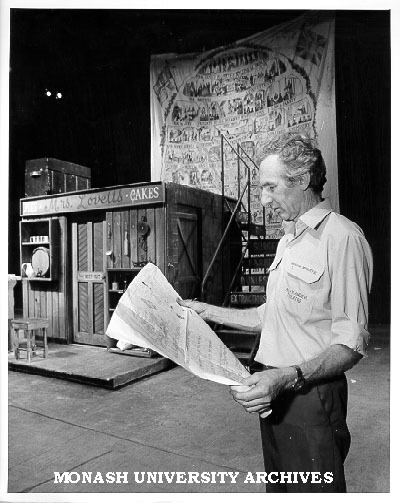 Graham McGuffie on set of 'Sweeney Todd'