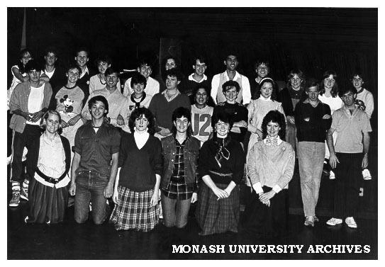 Cast and crew of 'Anyone Can Whistle'