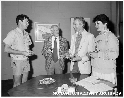 Presentation of Garnet H. Carroll Prize. Peter Thompson, Professor John Legge, Graham McGuffie and Rozlyn Gaffney