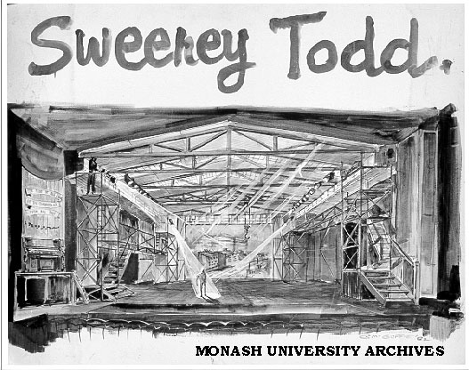 Design for Graham McGuffie's prize-winning set for 'Sweeney Todd'