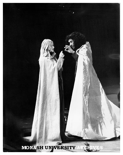 Scene from Monash Players' performance of 'The White Devil'.