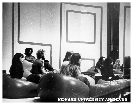 Scene from Monash Players' performance of 'Rabelais'