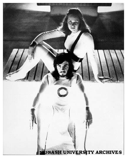 Gary Payne and Robin Joy Fleming, the leads in MUMCO production of 'Cult'