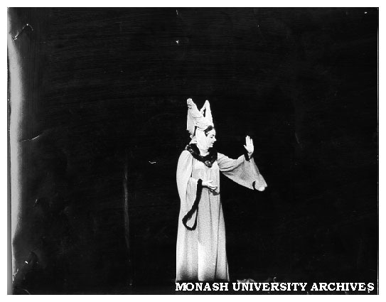 Heather Aldred in 'Once Upon a Mattress' playing Queen Aggravain