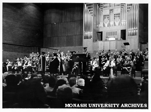 Silver Jubilee graduation ceremony, Robert Blackwood Hall