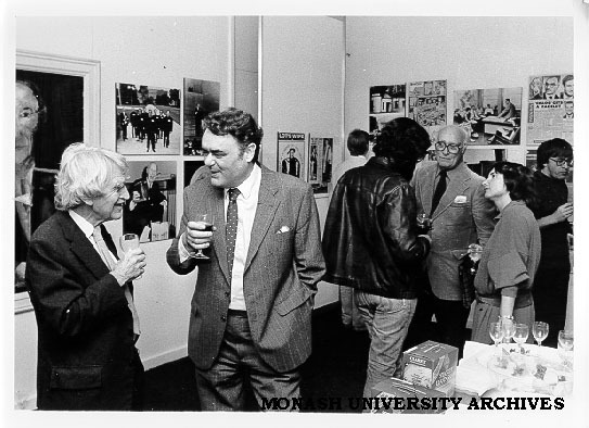 Guests at Silver Jubilee exhibition 'Making Monash'