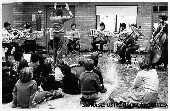 Members of National Music Camp Students Association visiting Krongold Centre