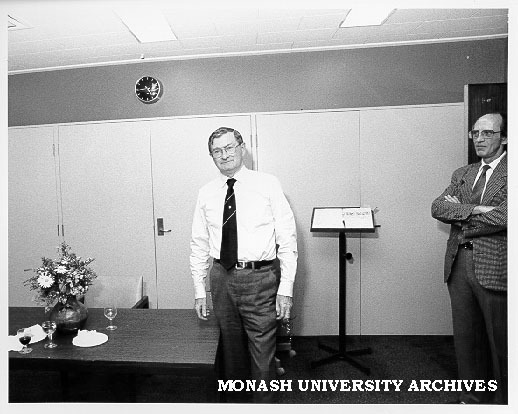 University Librarian Mr Brian Southwell at a farewell gathering in the Conference Room of the Main Library