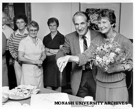 Warden of Union Mr Graeme Sweeney, celebrating 25 years with Monash