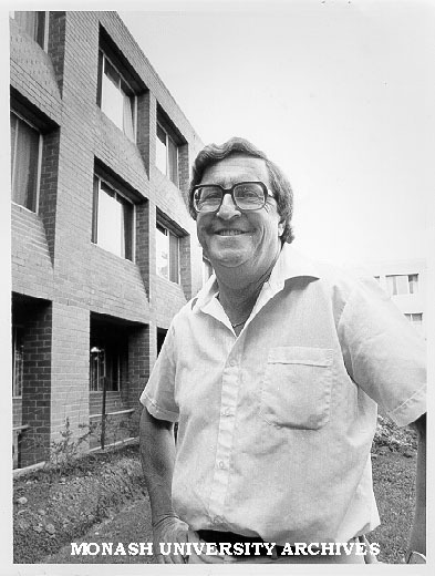 Halls manager Mr Ken Ward outside Roberts Hall