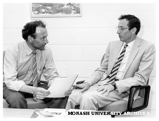 Dr Paul Hudson (left) managing director of Montech, with Dr Gilbert Smith from University of Hull, England