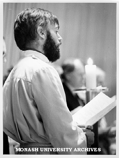 Father Philip Huggins, Anglican Chaplain to Monash