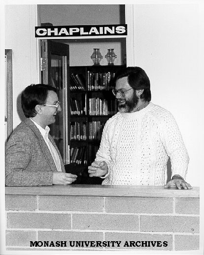 Ecumenical and Roman Catholic chaplains, Father Steve Russell (left) and Father Tony Vidot