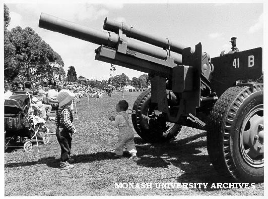 Field guns at Presentation of Colours Parade