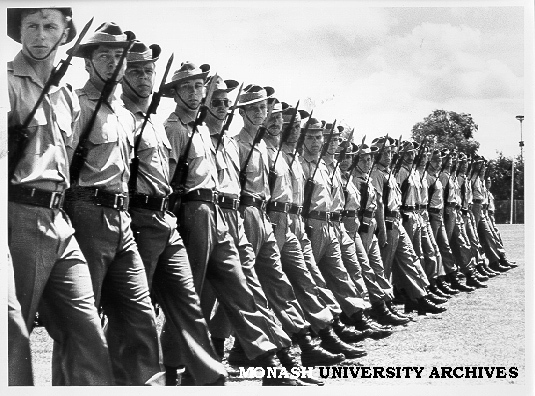 Monash University Regiment Presentation of Colours parade