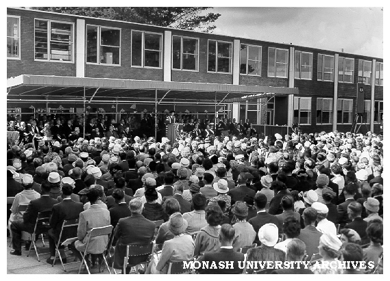 Opening ceremony, March 1961