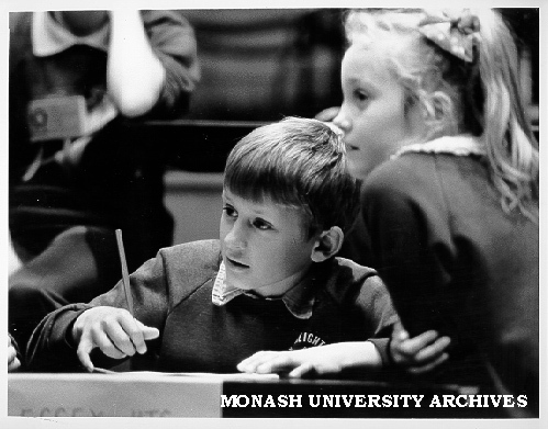Pupils from Essex Heights Primary School taking part in competition at Robert Blackwood Hall