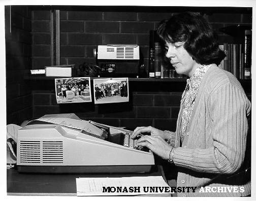 Sandra Russell using Medline terminal