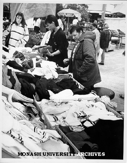 Sock stall, Friday market