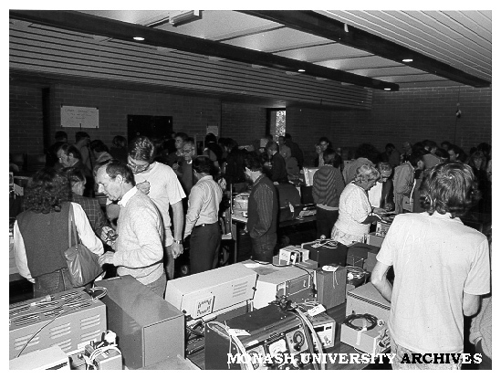 Customers at equipment 'garage sale' in Union building