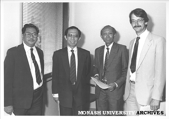 Signing of joint agreement between Monash, University of Indonesia and World Health Organisation