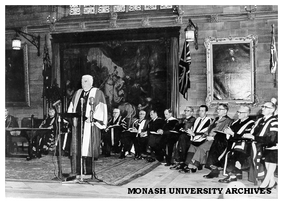 Opening of first Australian Universities Conference, Sydney 1961