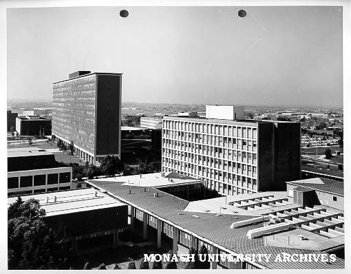 Raised view of forum from Science South