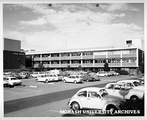 Engineering building from car park