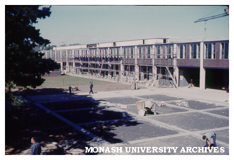 Science buildings under construction