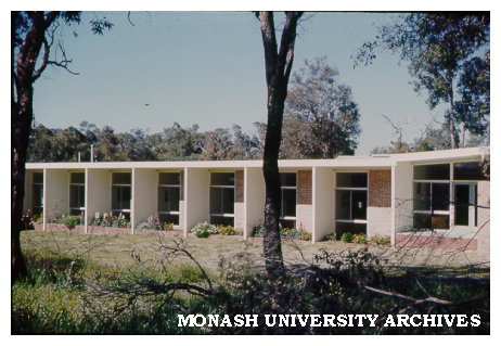 Engineering (?) buildings under construction