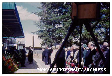 Opening ceremony, March 1961